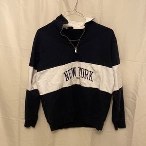 Brandy Melville New York zip up sweatshirt size small (oversized fit)